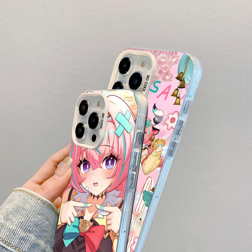 Game GI Varesa White Translucent Mobile Phone Case for iPhone 17 16 15 14 13 12 11 X XR XS Air Pro Max Plus Colorful Cover