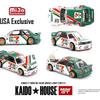 KAIDO HOUSE Mini gt 1/64 KHMG217 BMW M3 KAIDO WORKS LARRY CHEN V1 7-Eleven Металлическая модель автомобиля Детские игрушки