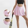 Women's Summer Tennis Pleated Skort, Quick-Dry Anti-Sheer Yoga Leggings, Stylish A-Line Athletic Skirt for Workout