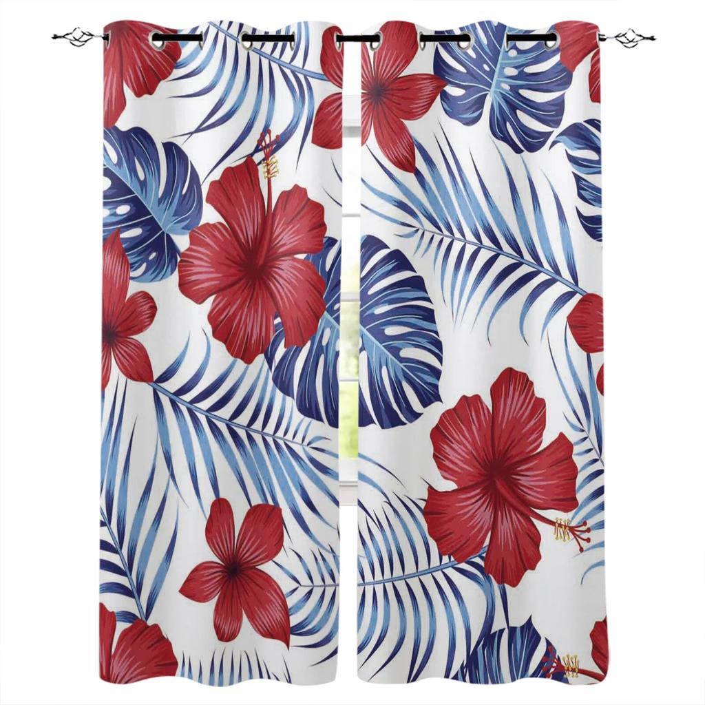 3D печатные золотые листья, черный фон, оконные шторы для гостиной, кухни, занавески для спальни, декоративные украшения для окон