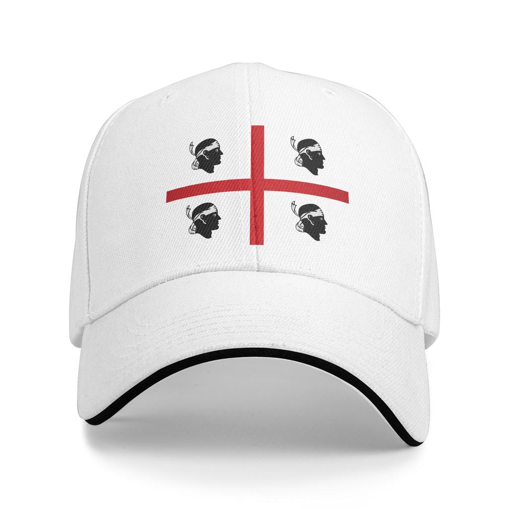 Custom Flag of Sardinia Baseball Cap Women Unisex Breathable Italy Sardegna Mori Dad Hat Streetwear