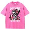 Expensive Talks Back Funny Prints Washed Retro T Shirt Woman Trendy Casual Tee Shirts Cotton Oversized Clothes Breathable Short Sleeve
