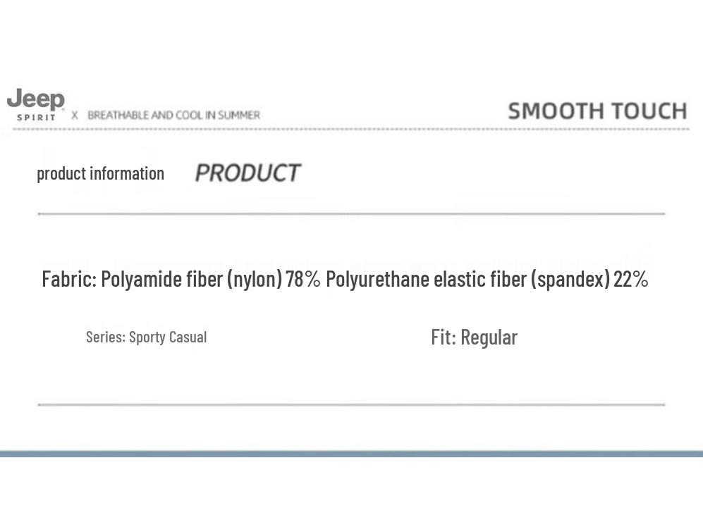 JEEP SPIRIT Men's Summer Lightweight Ice Silk Casual Pants