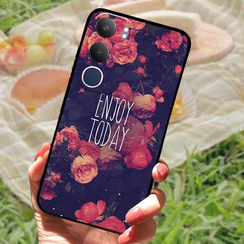Чехол для Vivo Y19s V2419 Новая Модная Расцветка Крашеный Силиконовый Чехол для Телефона Для VIVO Y19S 4G Ударопрочный Защитный Чехол Бампер
