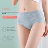 Women's High Waist Lace Briefs - Pure Cotton, Graphene Antibacterial, Tummy Control, Butt Lifting, Ideal for Mothers