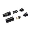 Compact XLR Microphone Solder Adapter - Gold-Plated 3-Pin Male Connector with Adjustable 90 Right-Angle Audio Plug for DIY Thin Cable Corner Connecti