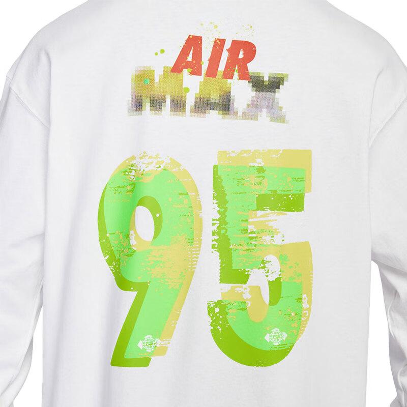 Nike Air 95 Sports Пуловер с круглым вырезом Повседневная футболка с длинным рукавом Мужские топы IQ3976-100