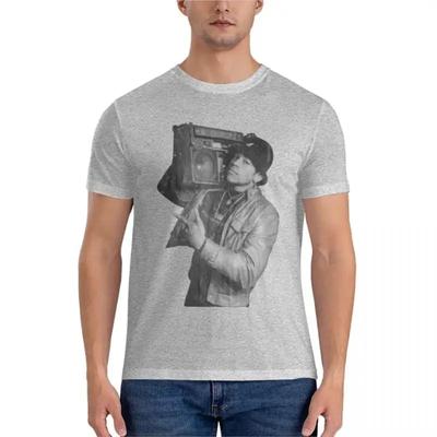 Ретро LL Cool J Радио Фото Дженерики Базовая Футболка мужская футболка с коротким рукавом Мужские футболки Футболка