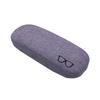 Metal Linen Hard Shell Portable Glasses Case Organizer Bag Protective Box Handmade