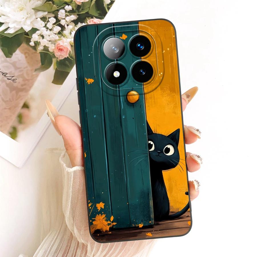 Чехол для Xiaomi Redmi Note 14 Pro Plus 14Pro 4G Мягкий силиконовый чехол Цветок Вишня Чехол для телефона Для Redmi Note14 14Pro+ Coque Funda