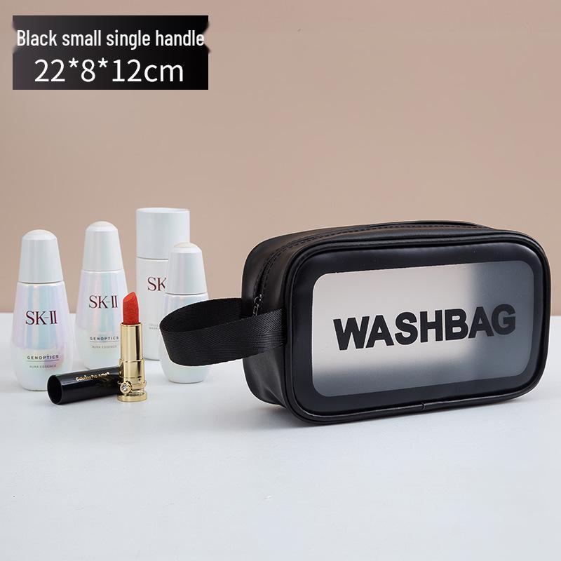 Large-Capacity Waterproof Frosted Makeup & Toiletry Bag