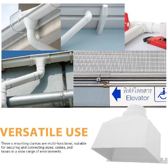 DOITOOL Соединитель желоба, Адаптер водосточной трубы, Удлинители водосточной трубы, Отвод водосточной трубы, Универсальный переходник для водосточной трубы к водосточной трубе