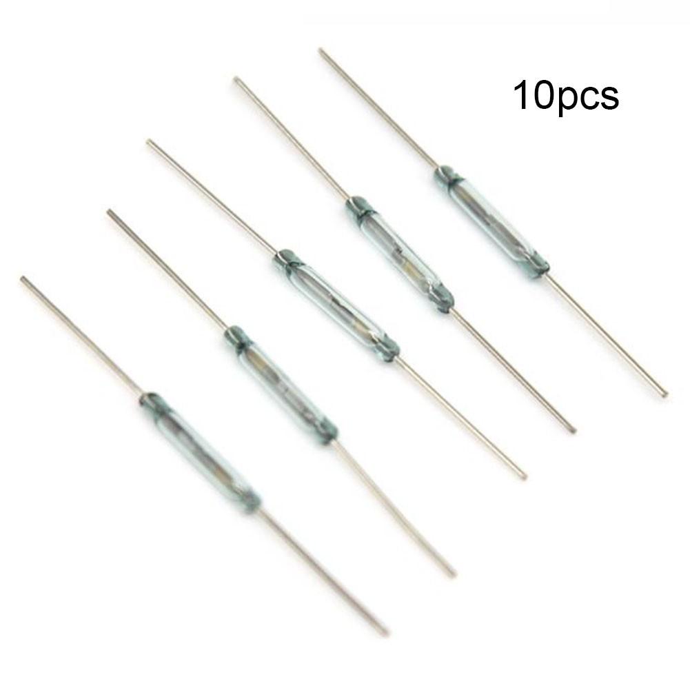 -60℃~+155℃ Reed Switch 100VDC/VAC 14*2mm Gold Foot-green Tube