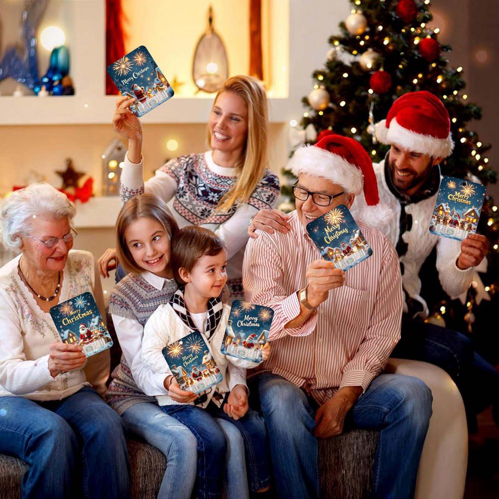 Рождественские держатели для денег, рождественская елка, денежная карта, 8 шт., праздничный зажим для денег, декоративные, практичные, забавные украшения, деньги