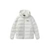 Warm Hooded Down Jacket Winter Men Outerwear White F61M048921FWT