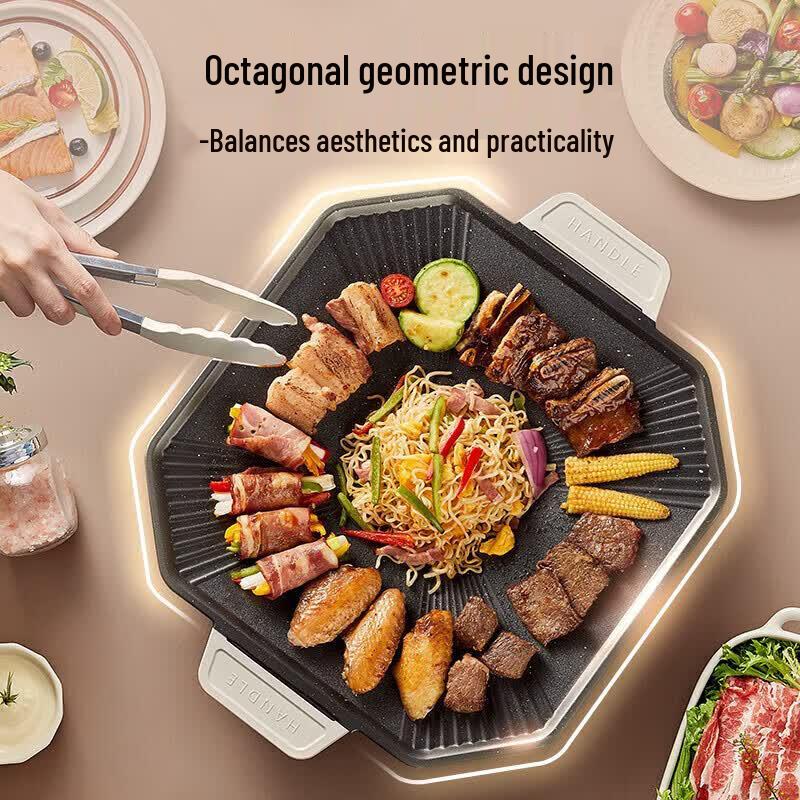 Bear Multifunctional Electric BBQ Grill Pan CN plug (adapter included)