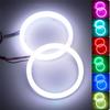 2 шт. Светодиодные фонари «Ангельские глазки» RGB APP Bluetooth Кольца-гало для автомобиля, мотоцикла, грузовика