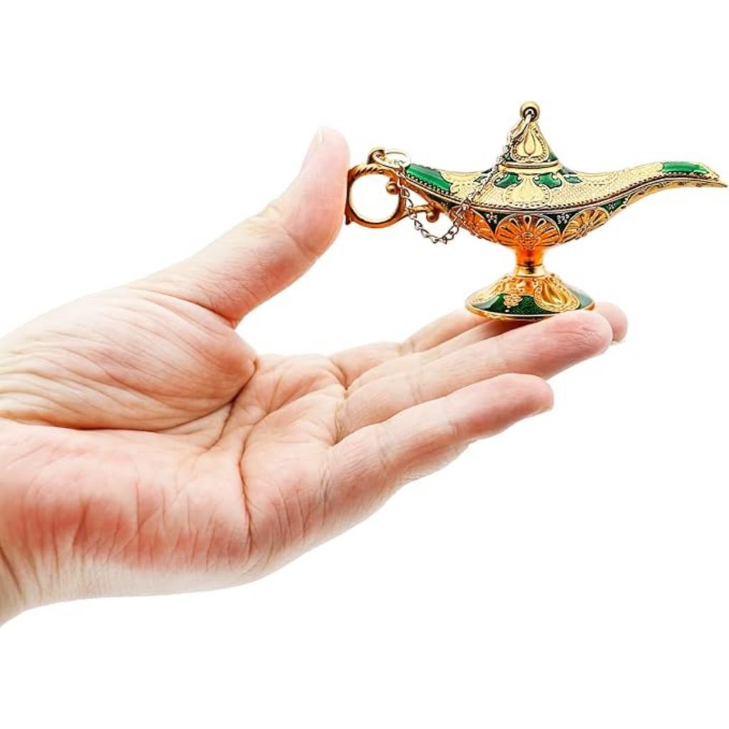 Tiny Size Aladdin Magic Genie Lamps - Classic Vintage Magic Genie Light Costume Lamp for Home Wedding Table Decoration