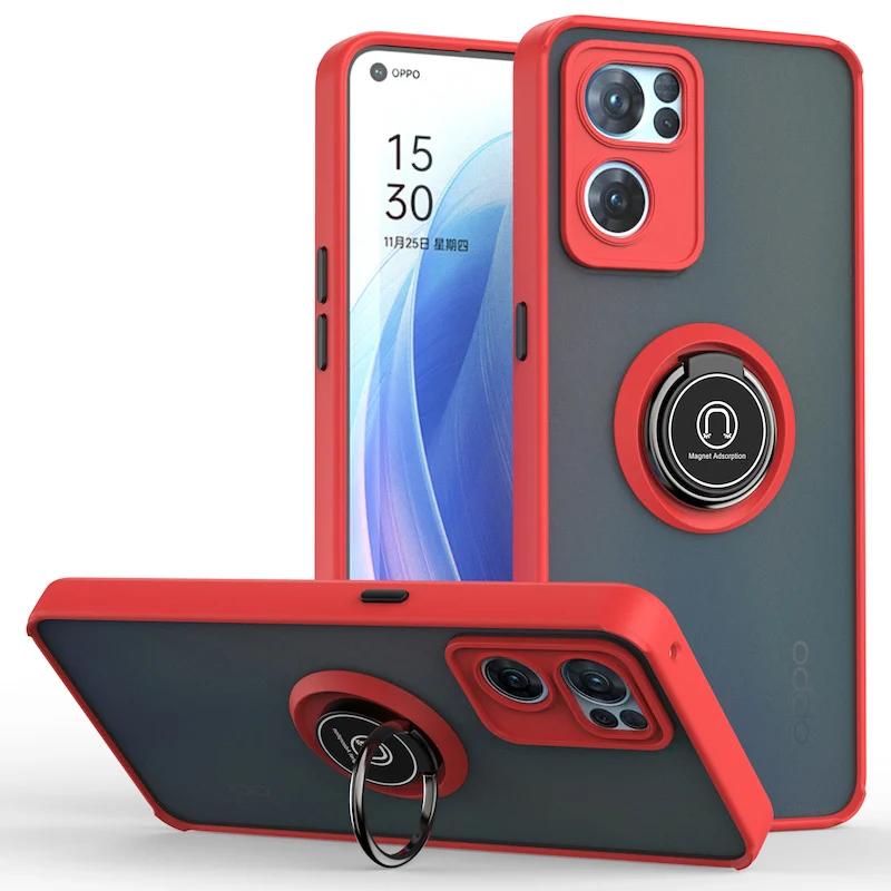 Чехол-держатель для кольца, оптовая продажа, чехол для телефона OPPO Reno 11 Pro FIND X7 Ultra A3s A15 A16 A31 A52 A53 A54 A72 A74 A94 A9, противоударный чехол
