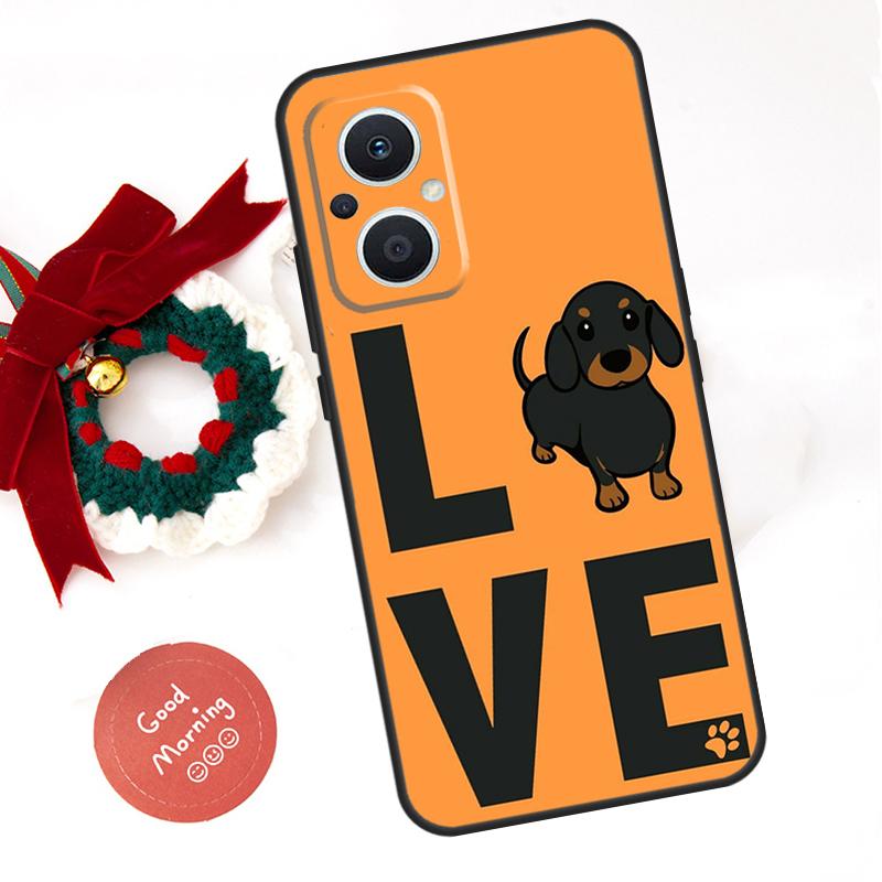 Чехол DACHSHUND для OPPO Reno 10 11 12 13 14 Pro 11F 12F 13F 14F 7 8 Lite Чехол OPPO Find X8 X6 X9 Pro