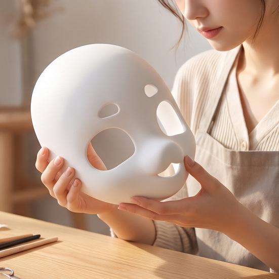 Маска-основа для фурсьюта с головой животного, заготовка для DIY, легкая 3D-маска фурри для териана, Хэллоуина, косплея, маскарадного костюма, вечеринки, ручная работа