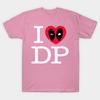 Женская футболка Я люблю DP Принт Харадзюку Кавайная футболка Летняя футболка с коротким рукавом Женская футболка Топ Футболка