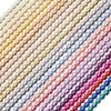 1stripe/bag 4mm Colored Round Glass Loose Beads DIY Bracelet Necklace Jewelry Accessories