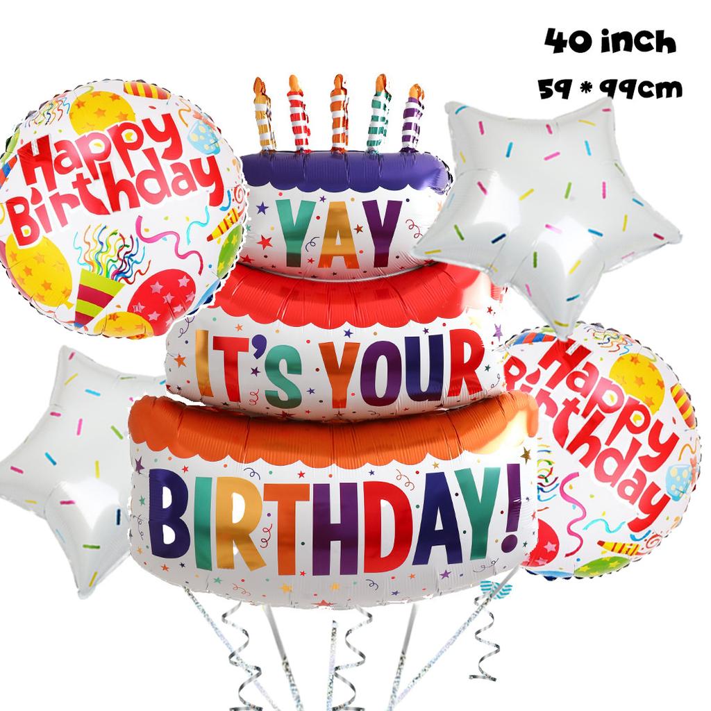 Sweet Donut Ice Cream Cake Foil Balloons Love Helium Balloon Baby Shower Birthday Party Decoration Kids Toy Digital Figure Globo