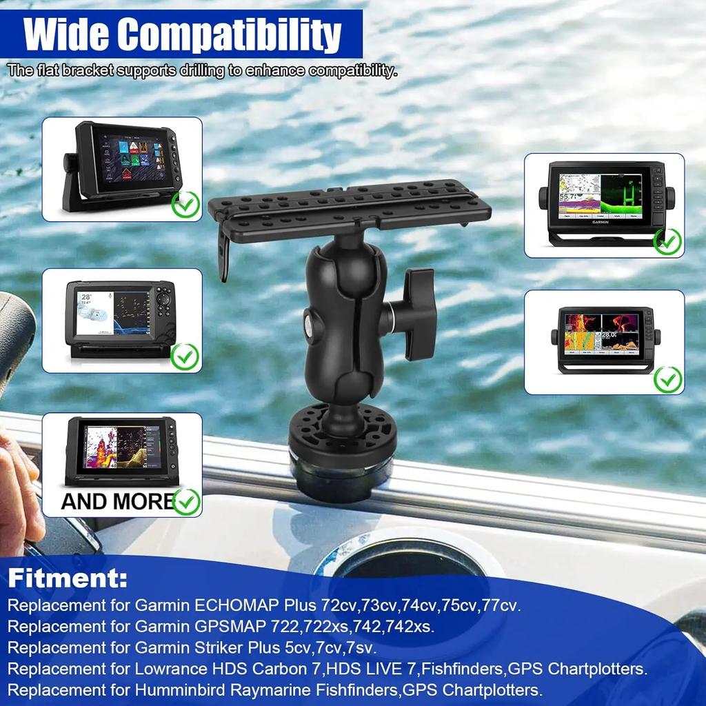 Крепление для эхолота GPS-навигатор Кронштейн для эхолота Морской электронный эхолот Крепление для эхолота Аксессуары для эхолота для лодки
