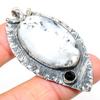 Dendrite Opal, Spinel 925 Sterling Silver Jewelry Pendant 2.36" B4l57