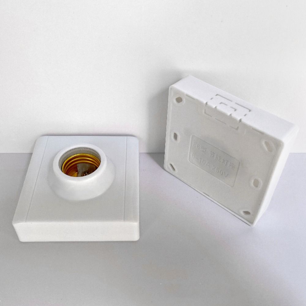 1Pcs Square Fitting Socket Plug Lamp Holder E27 LED Light Bulb Holder Switch Hanging Lamp