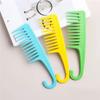 Wet Hair Curling Comb Heat Resistant and Antistatic Bath Comb Wide Toothed Hair Combing Tool with Hook