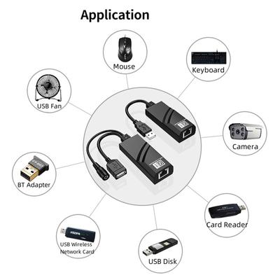 Адаптер-удлинитель USB2.0 - RJ45, 328 футов, USB-удлинитель с кабелем Cat5/Cat6 для принтеров и камер