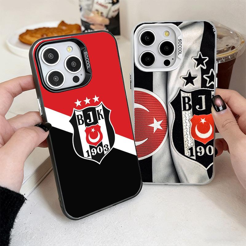 B-Бешикташ B-BJK Турция Ударопрочный чехол для телефона для iPhone 17 Air 16 16E 15 Pro Max 14 Plus 13 Mini 12 Задняя крышка Противоударный Funda