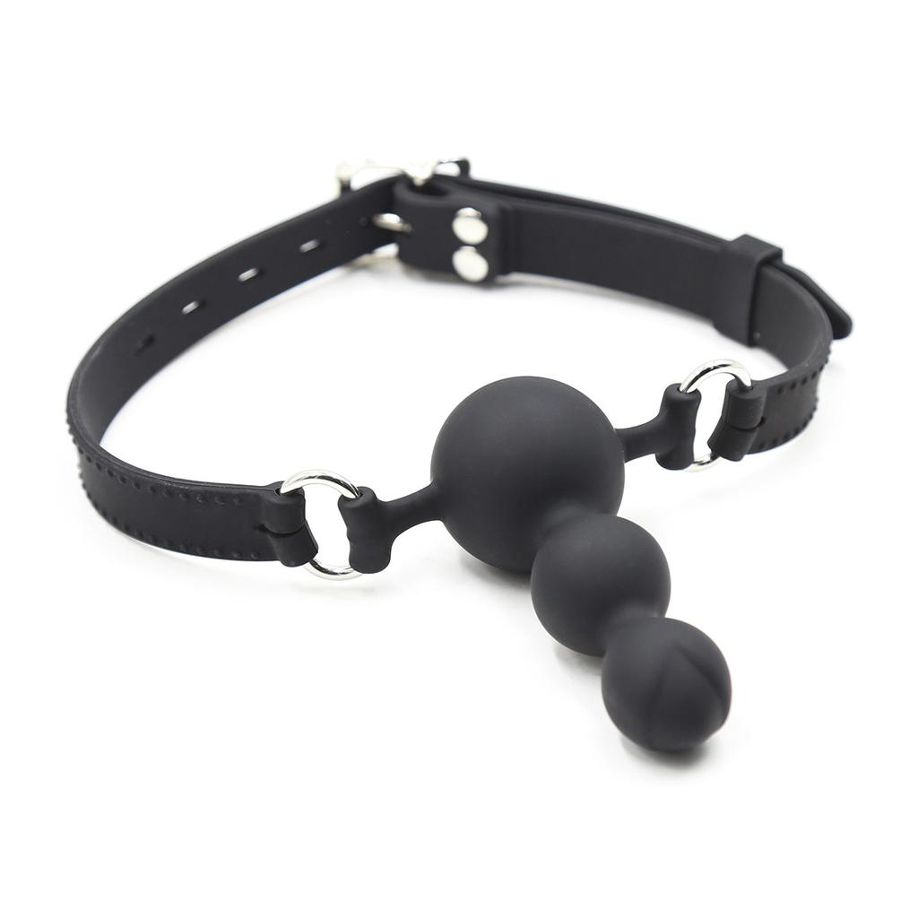 Silicone Ball Open Mouth Gag Penis Gag Bondage Restraints Adult Game Oral Fixation Stuffed Slave Sex Toy for Couple