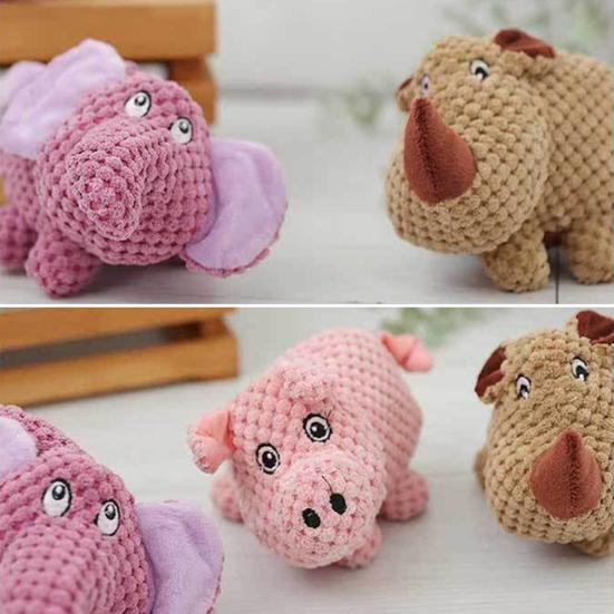 Мягкая игрушка для собак в виде животного Интерактивная неразрушимая игрушка для собак Мягкие игрушки Жесткая жевательная игрушка