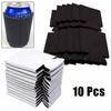 10x Foldable Insulated Beer Can Cooler Sleeve Cover Reusable Drink Replace Part