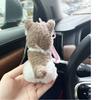 Cute Schnauzer Plush Toy Adorable Dog Keychain Soft Backpack Hanging Charm