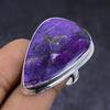 Пурпурит Драгоценный камень ручной работы 925 стерлинговое серебро подарок Ювелирное изделие Кольцо Размер 7 G6q58