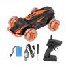 RC Car 1:24 2.4G USB Rechargeable Wireless Orange Remote Control Truck with Controller USB Cable