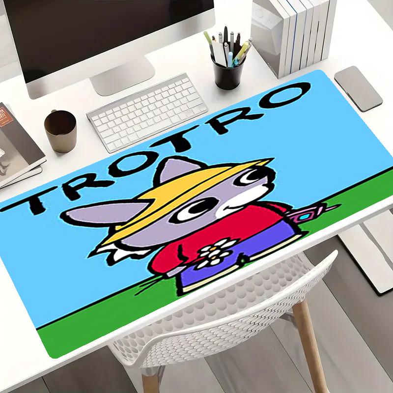 Trotro Theme Mouse Pad, Non Slip Rubber Base, Multifunctional Office & Home Decor, Perfect for Workspace Personalization.
