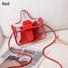 Fashion Square Jelly Candy Color Messager Bag Crossbody Handbag Shoulder Bag Clutches