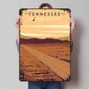 Tennessee Travel Metal Sign Landscape Poster Home Decorations Custom Tinplate Plaques for Wall Art Decoration Vintage Home Decor