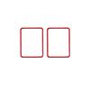 2Pcs Red Carbon Fiber Interior Side Air Vent Outlet Cover Trim For Toyota Tacoma