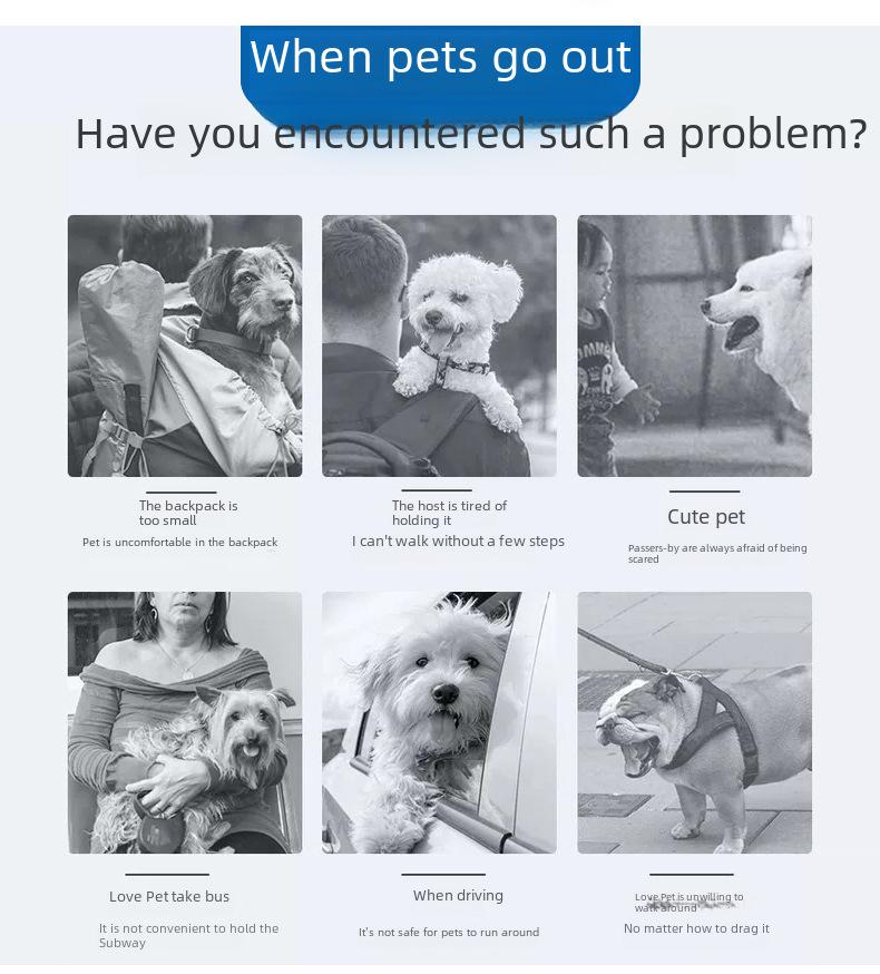 Дышащая складная сумка-переноска для кошек и собак