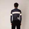 Kapelmuur Long Sleeve Cycling Denim Print Jersey with Size XS Jersey, Stripes, Navy,