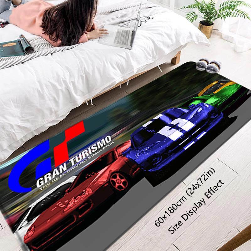 Floor Mat G-Gran-Turismo Non-slip Foot Rug for Entryway Hallway Carpet Kitchen Water Absorbed Rugs Soft Bedside Mats Home Decor