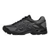Asics Gel-Flux 4 Удобные Универсальные Тканевые Синтетическая Кожа Прочные Дышащие Амортизирующие Кроссовки с Низким Верхом для Бега Мужские кроссовки Серый Черный 1011A614-032