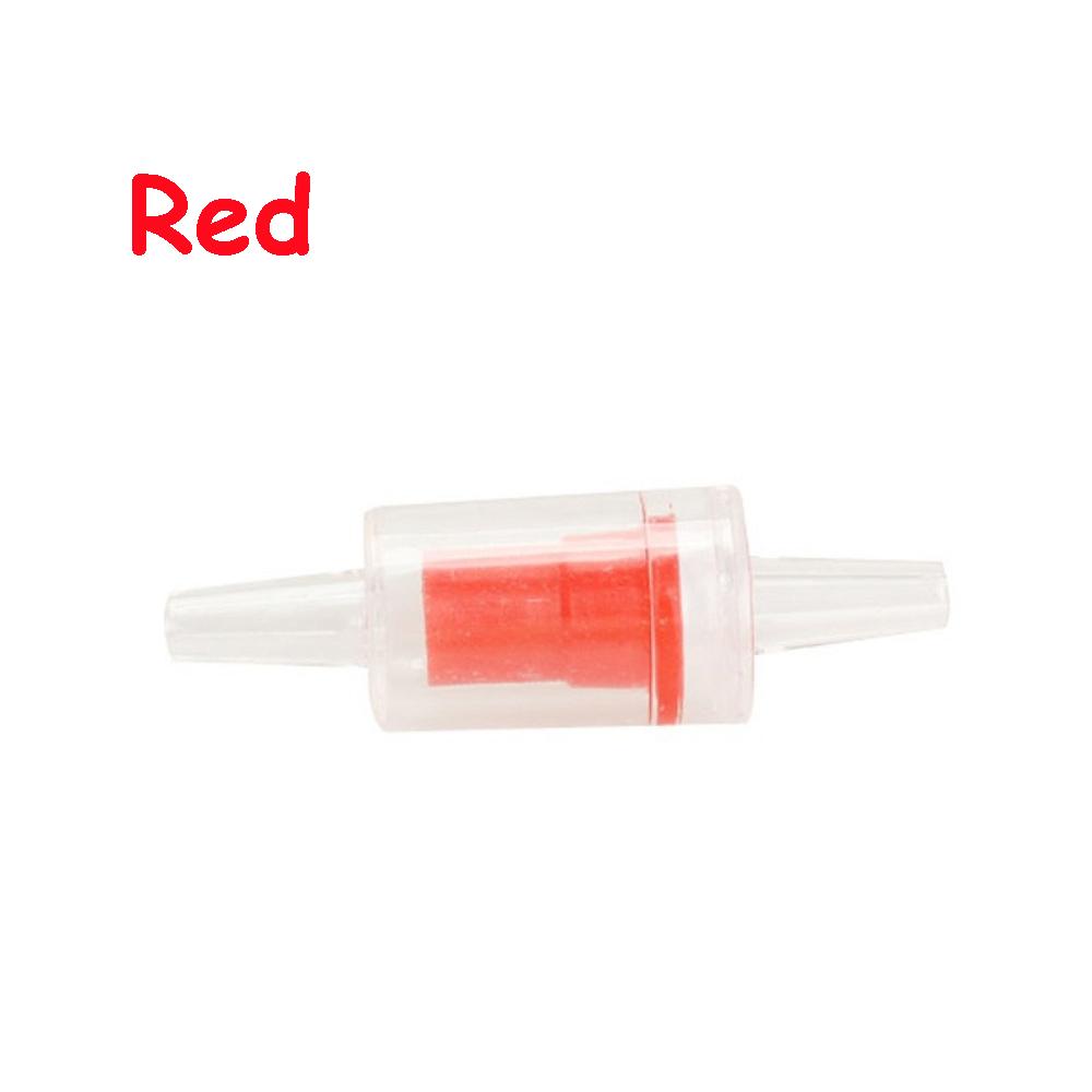 5 PCS Circulate Plastic Black Red Air Pump Co2 System One Way Non-Return Aquarium Check Valve
