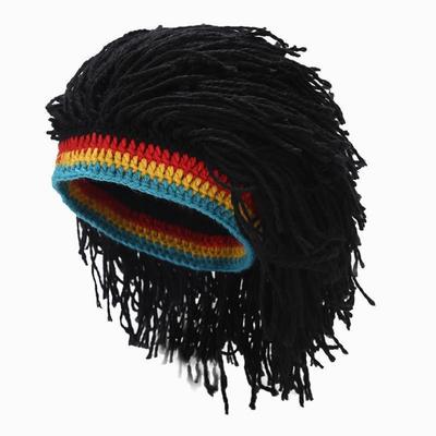 Смешная вязаная шапка с дредами Хип-хоп party cap Теплая шапка-парик Бини для мужчин женщин